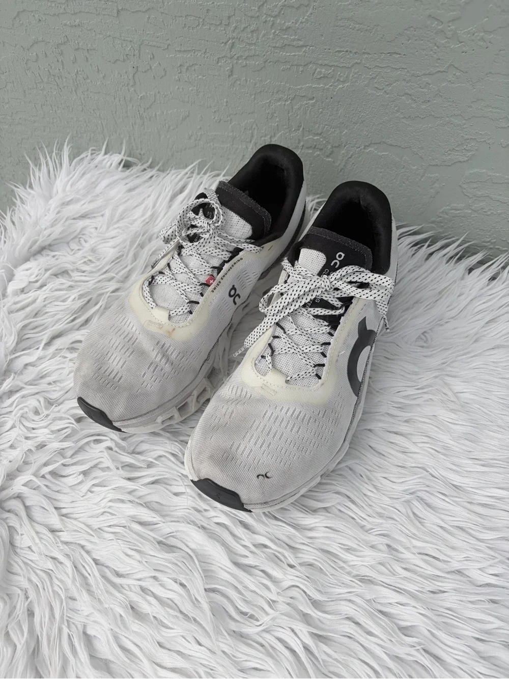 On Running White and Black Women's Sneakers